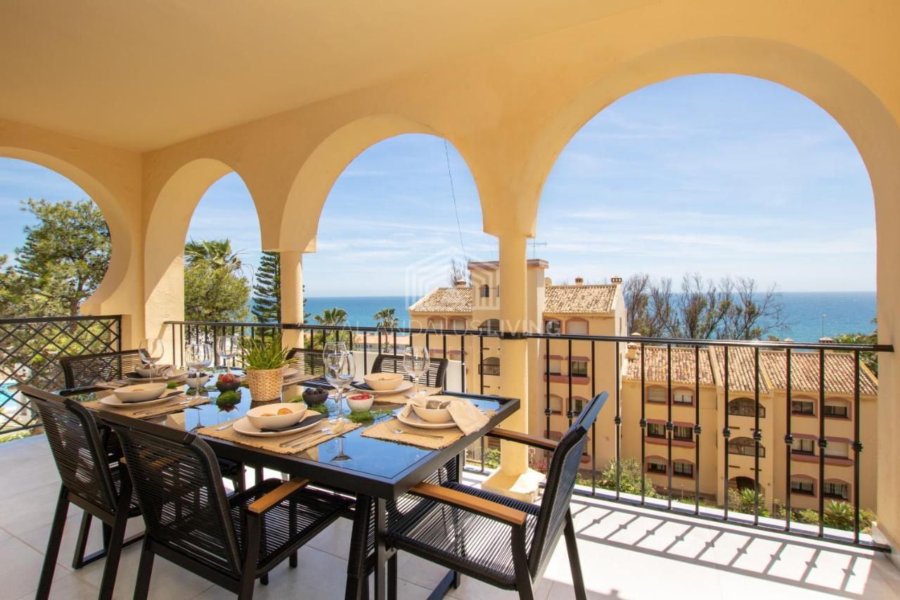 Panoramic Sea Views And Direct Access To The Beach From The Community In Torrenueva Διαμέρισμα Μάλαγα Εξωτερικό φωτογραφία